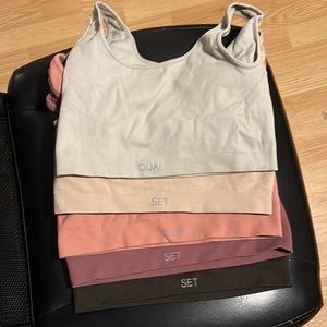 bundle of 5 set active box cut bras all in medium